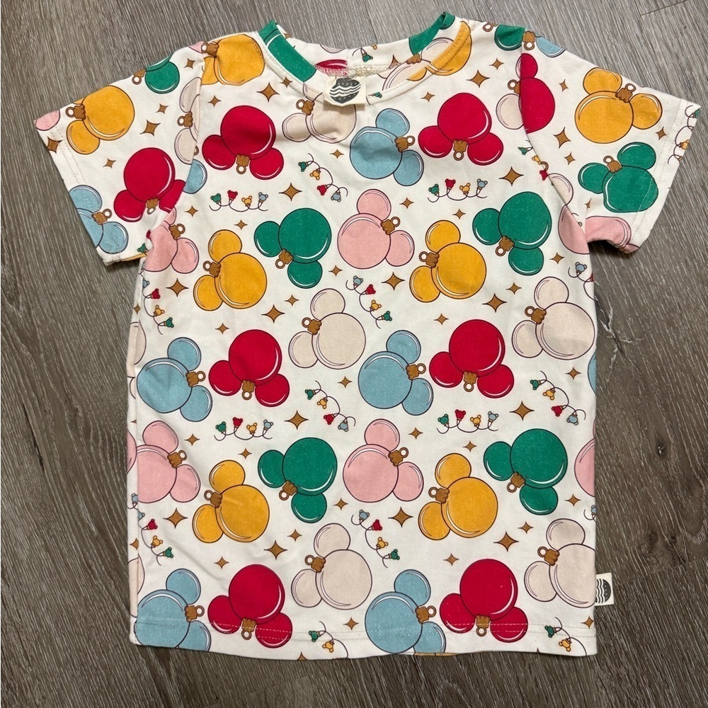 Hayden Grant Kids Christmas Disney T-shirt Mickey Mouse Tee 4T Unisex
